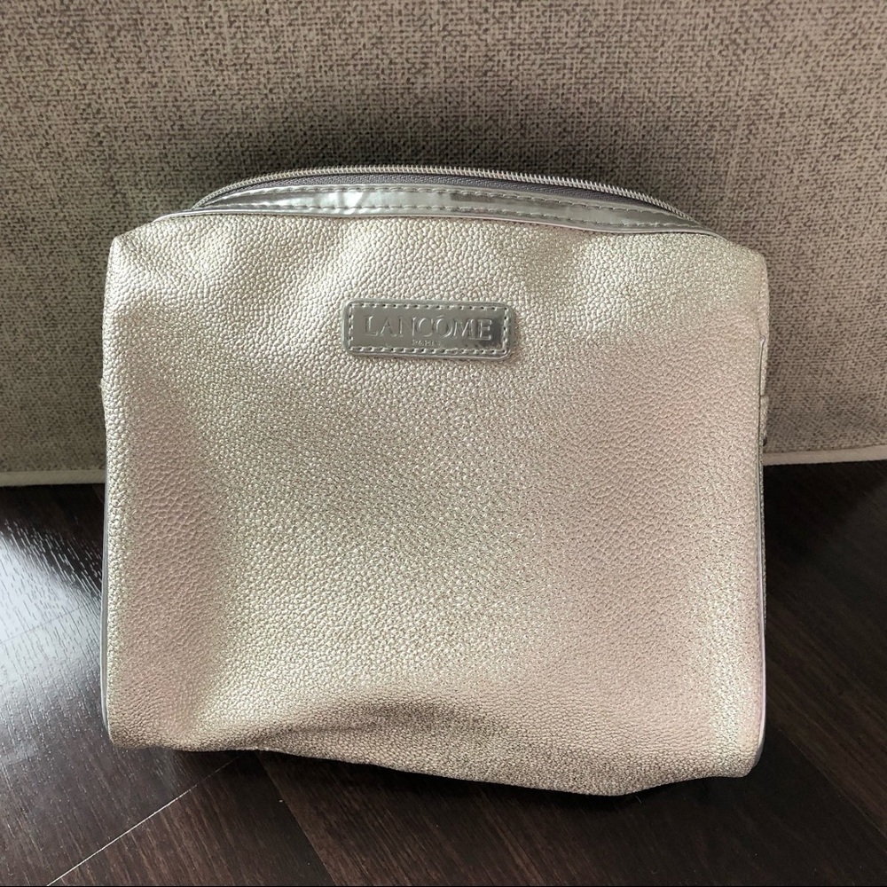 Champagne Gold Metallic Cosmetic Bag